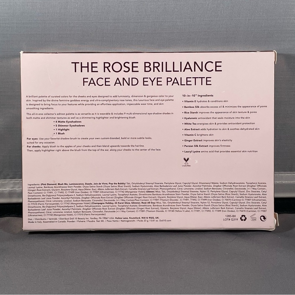 Doll 10 The Rose Brilliance Face and Eye Palette - Picture 2 of 2